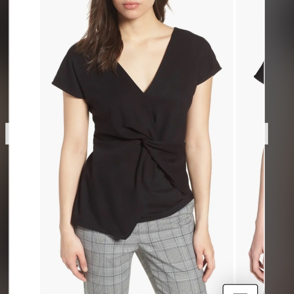 FREE w/purchase GIBSONLOOK Nordstrom Gibson Twist Front Convertible Top Black M